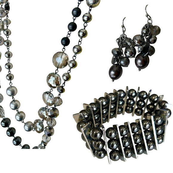 CHICO'S THREE (3) PIECE SET!  Necklace, earrings, and bracelet - Picture 1 of 13